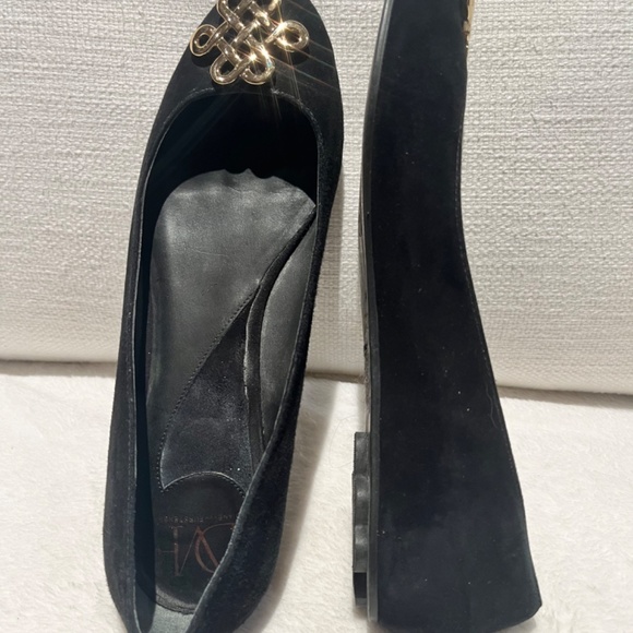 Diane con Furstenberg Leather Ballet Flats - Picture 4 of 6